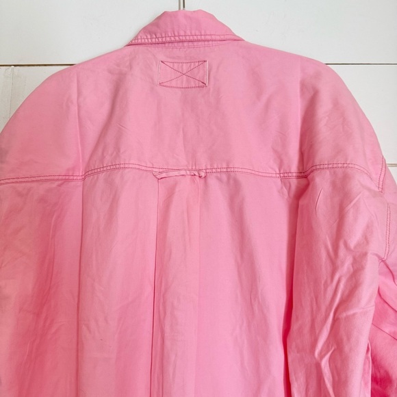 NWOT FREE PEOPLE We The Free Freddie Shirt Button Down Fairy Tale Pink XS/S - Picture 12 of 16